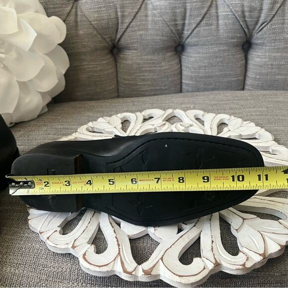 Louis Vuitton Black Leather Loafers Shoes size 6 1/2 - Picture 10 of 12